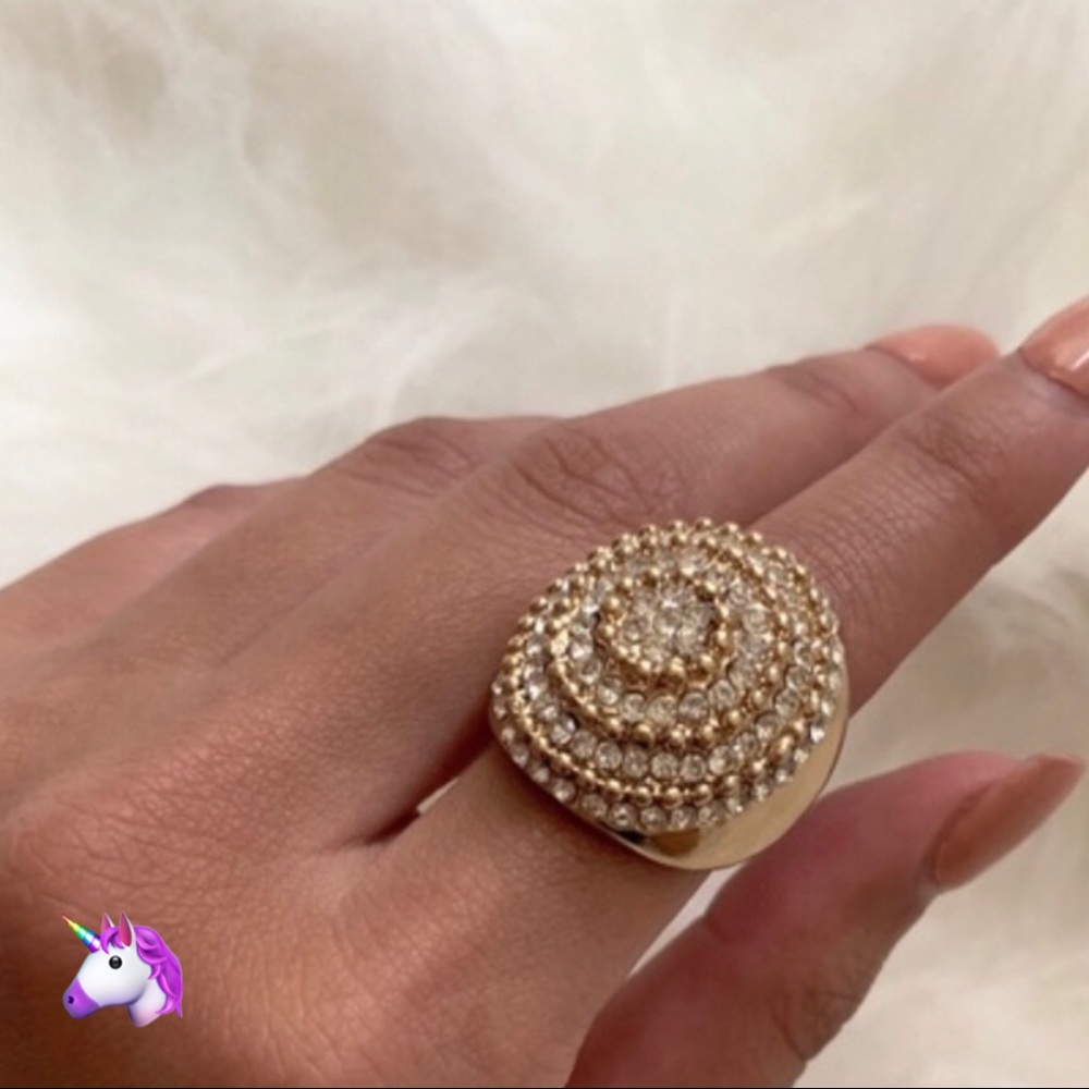 NEW Gold Bling Statement Ring - 4 for $20!